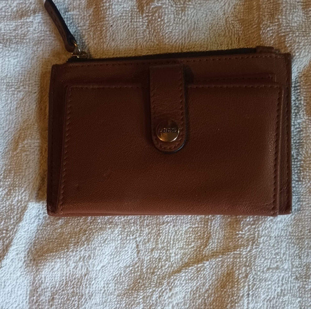 Lodis Tan Leather Wallet